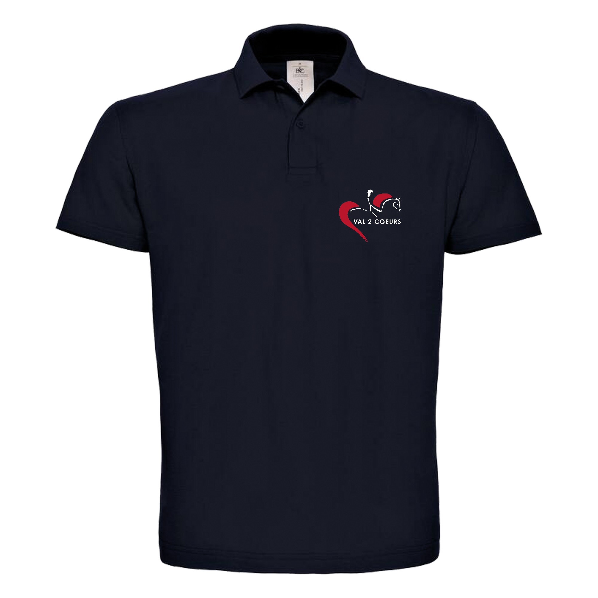 POLO (homme) - Ecurie val 2 coeurs - Navy - BCID1