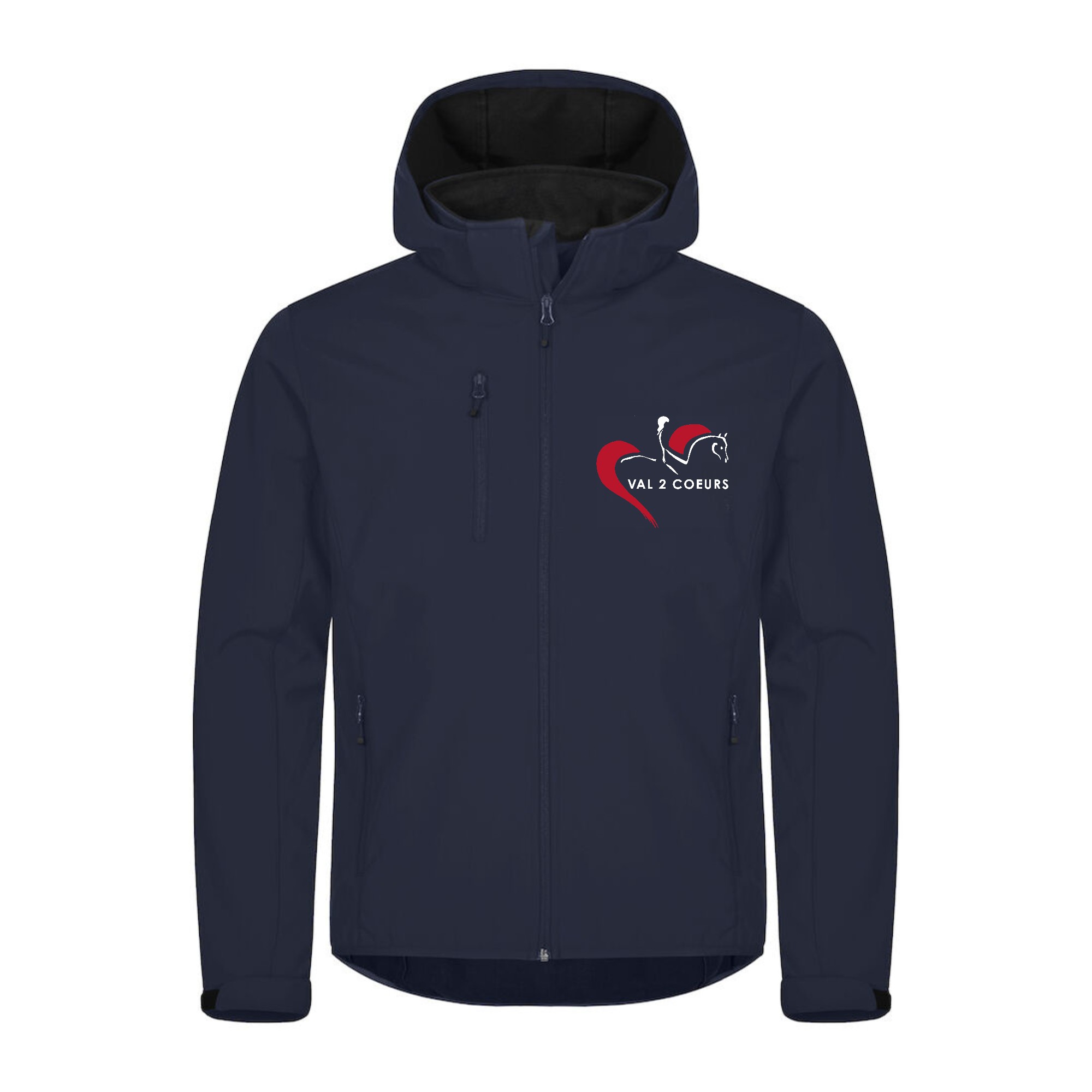 SOFTSHELL "Classic" (homme) - Ecurie val 2 coeurs - Navy - 0200912