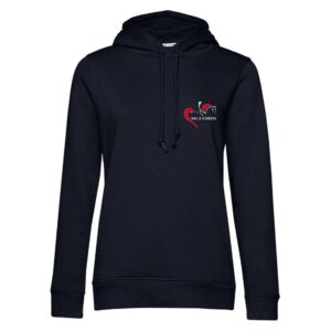 SWEAT A CAPUCHE (femme) – Ecurie val 2 coeurs - Navy - BCW34B