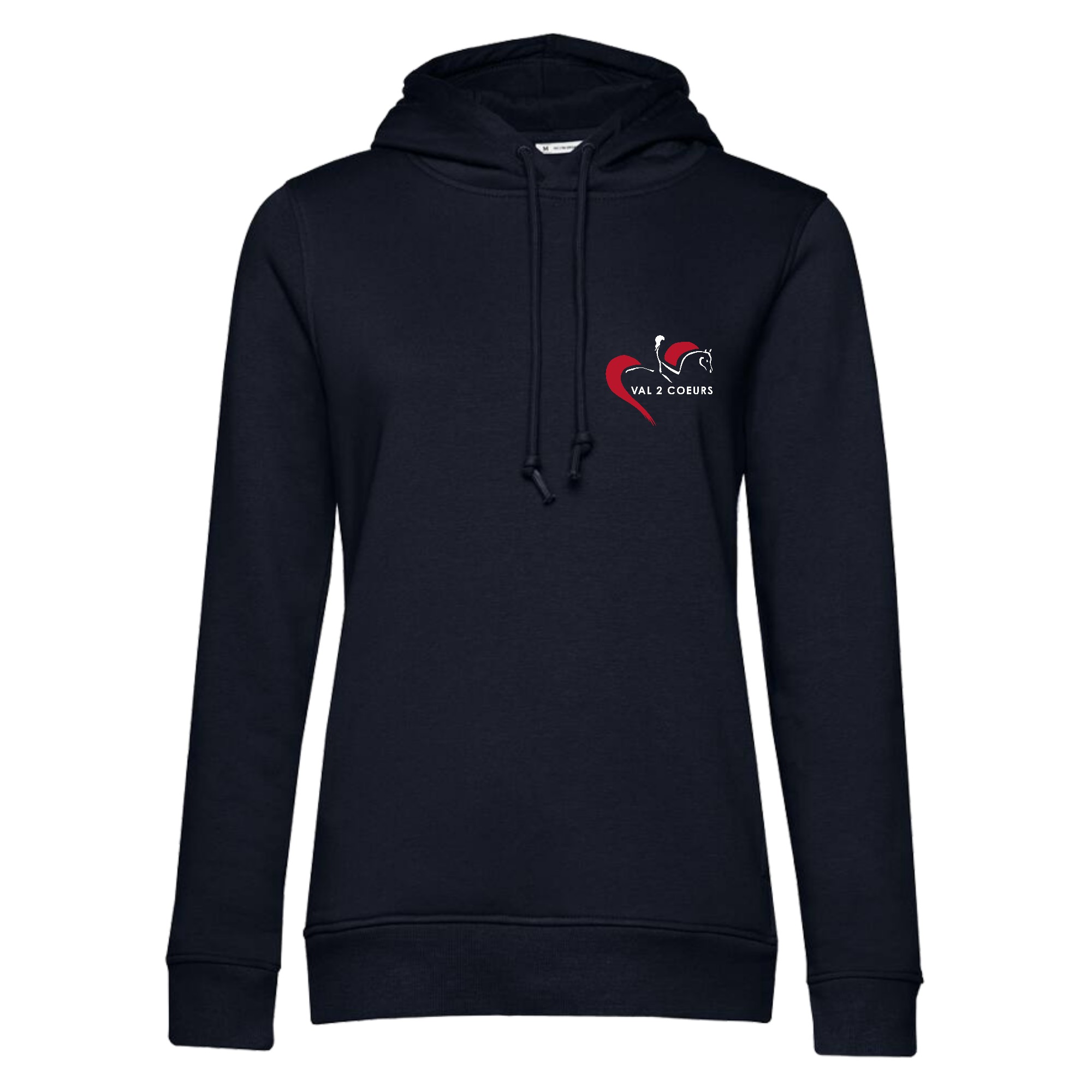 SWEAT A CAPUCHE (femme) – Ecurie val 2 coeurs - Navy - BCW34B