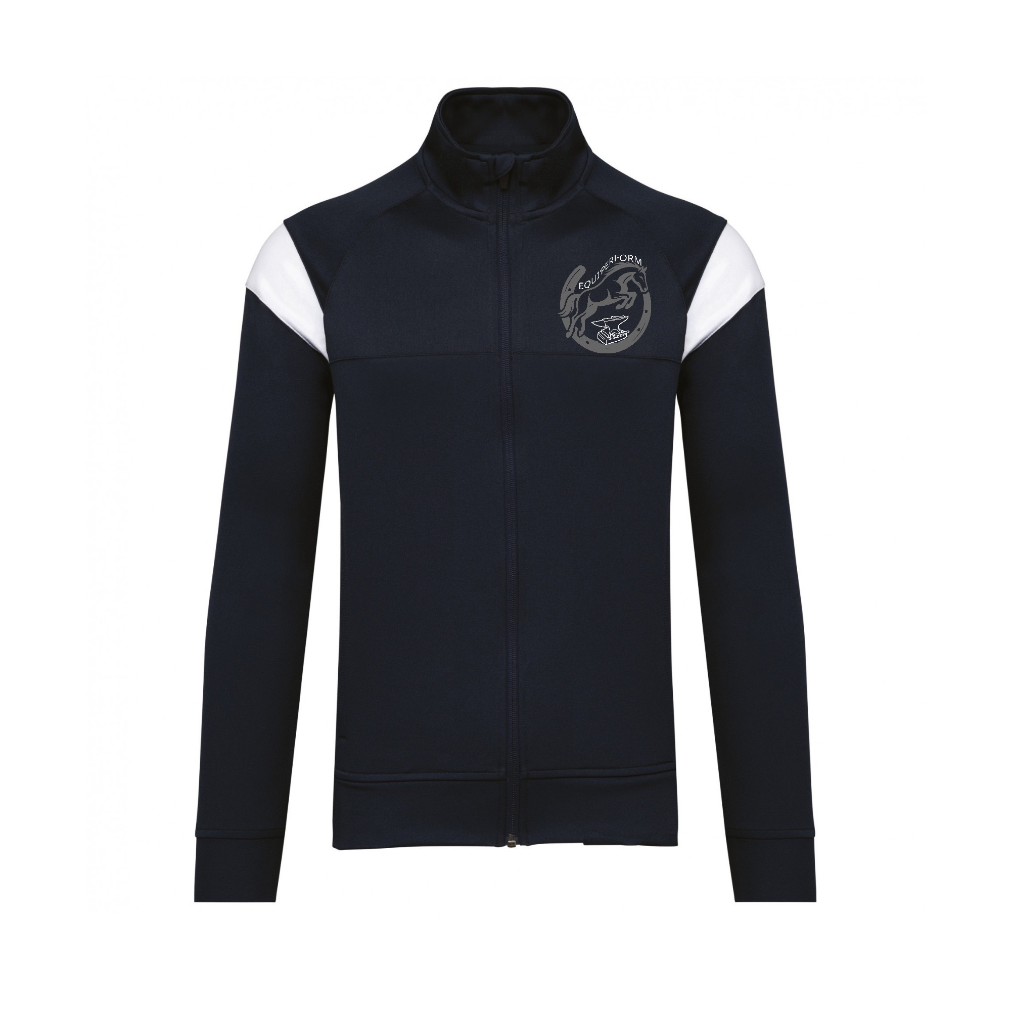Veste de survêtement zippée (unisexe) - Equi'perform - Navy - PA390