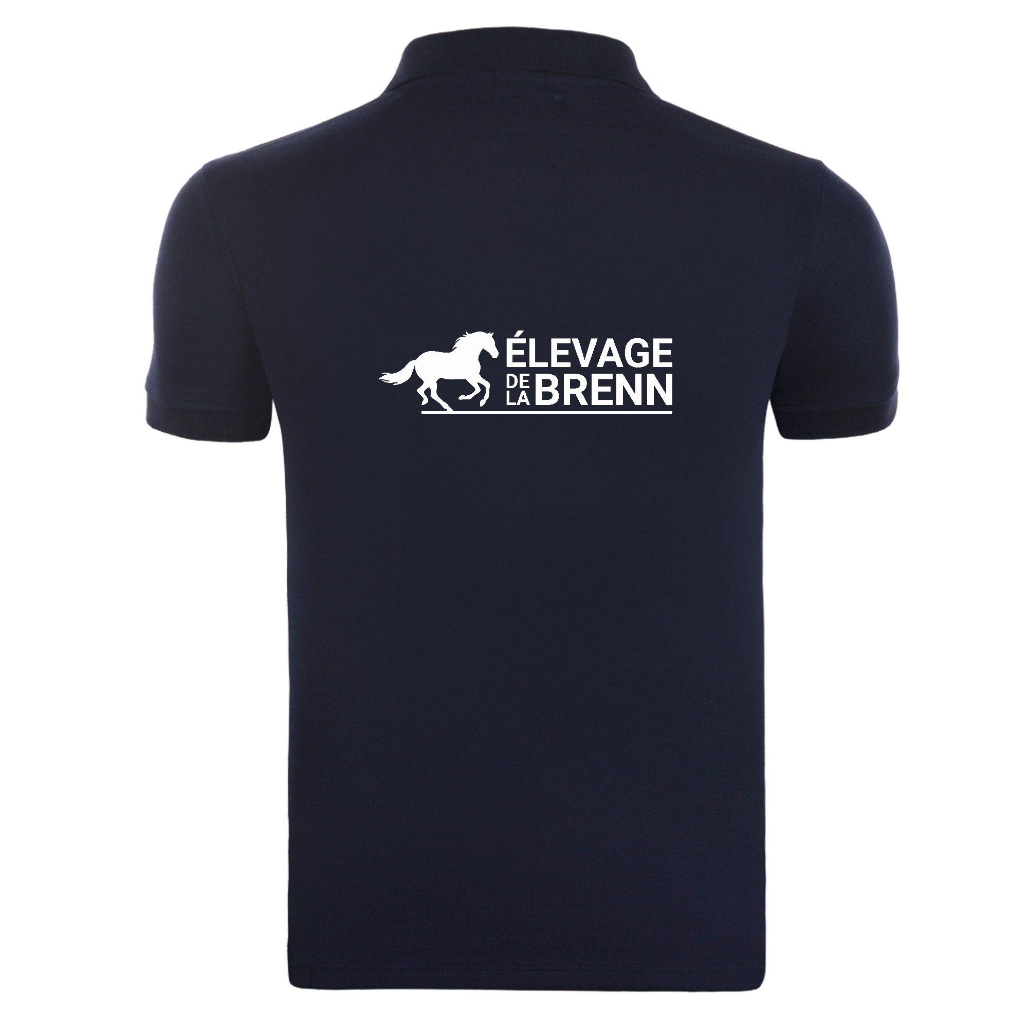 Polo premium (homme) - ELEVAGE DE LA BRENN - Navy - BCU426 – Image 2