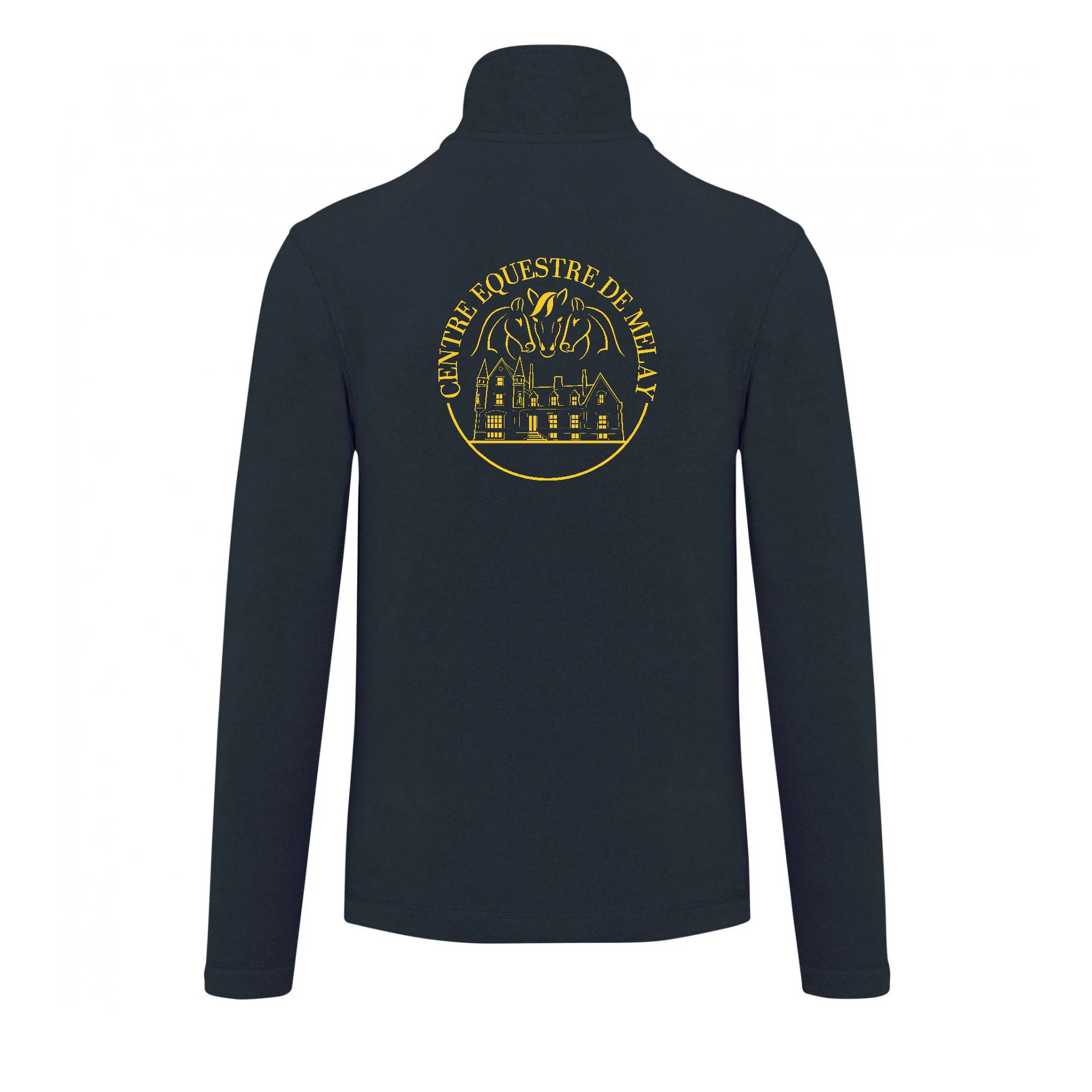 Veste micropolaire zippée (enfant) – Centre équestre de Melay - Navy – K920 – Image 3