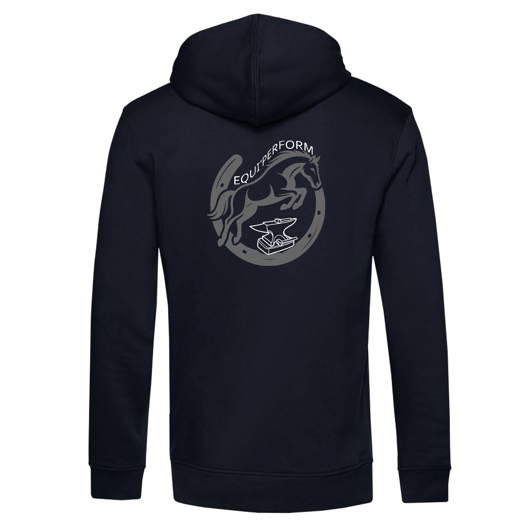 SWEAT A CAPUCHE (homme) - Equi'perform - Navy - BCU33B – Image 3