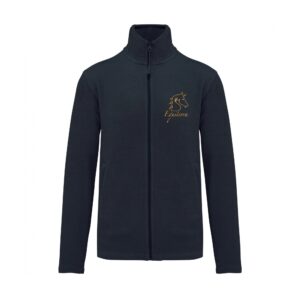Veste micropolaire zippée (enfant) – EQUITERRA - Navy – K920