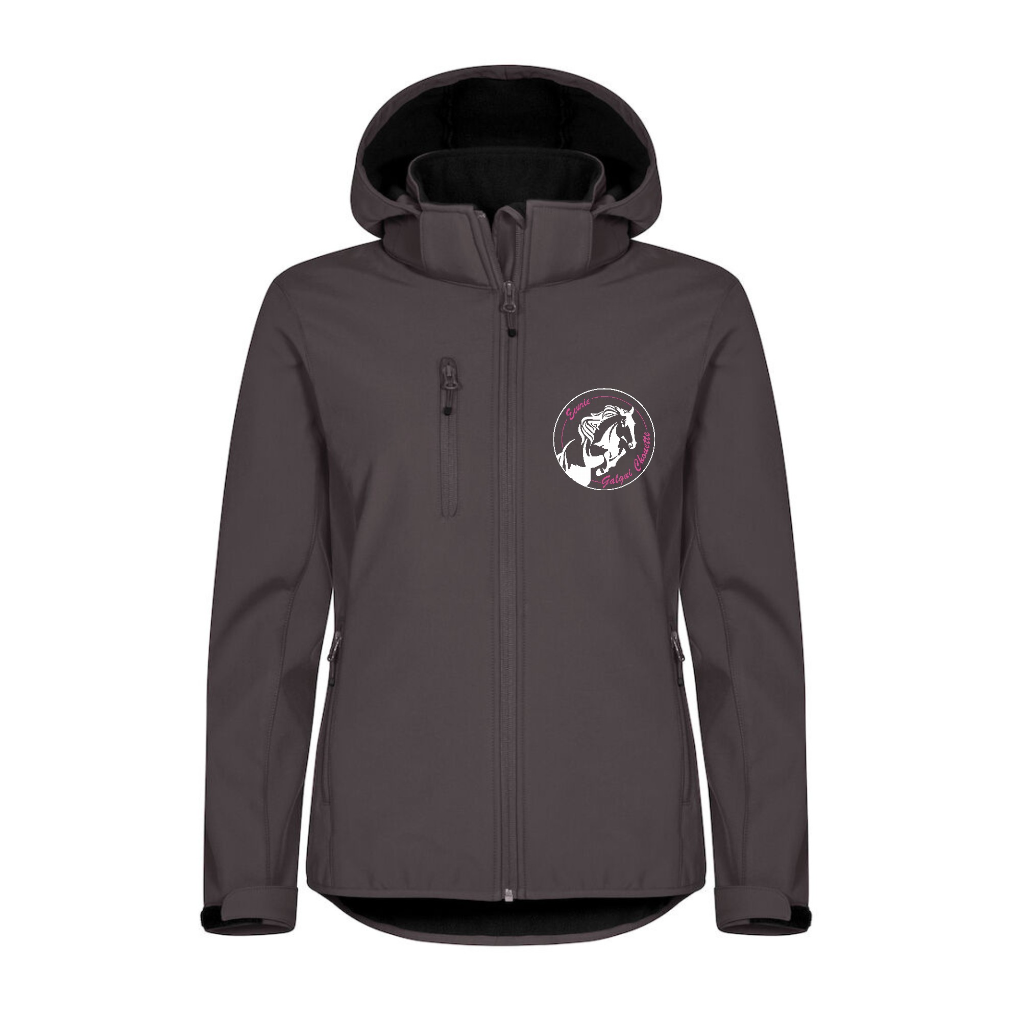 SOFTSHELL "Classic" (femme) - Les écuries de la Galguichouette - Gris Anthracite - 0200917