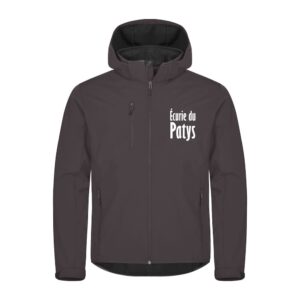 SOFTSHELL "Classic" (homme) - Ecurie du Patys - Gris Anthracite - 0200912