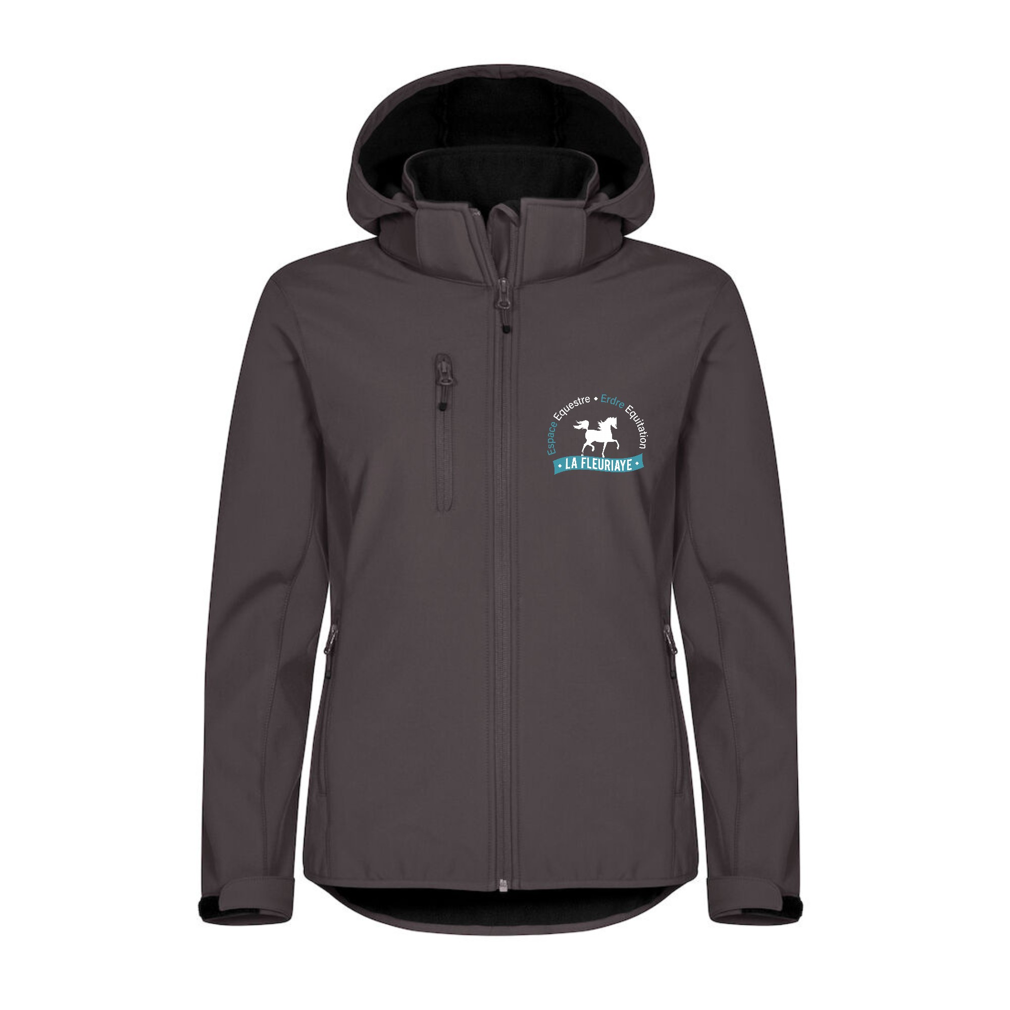 SOFTSHELL "Classic" (femme) - espace equestre la fleuriaye - Gris Anthracite - 0200917