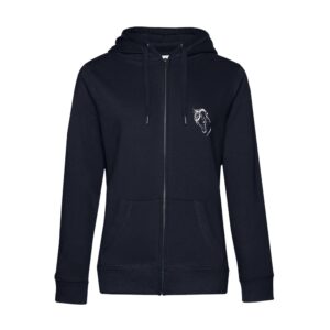 SWEAT ZIPPÉ (femme) - Les Crins de Romant - Navy - BCW03Q
