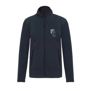 Veste micropolaire zippée (enfant) – Les Crins de Romant - Navy – K920