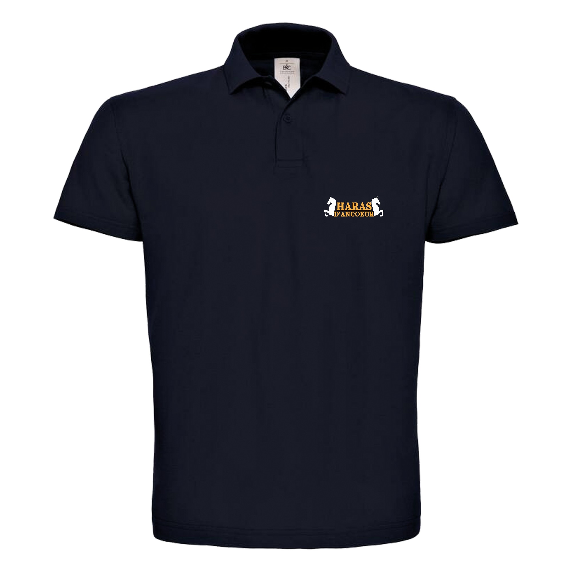 Polo premium (homme) - Haras D'ancoeur - Navy - BCU426
