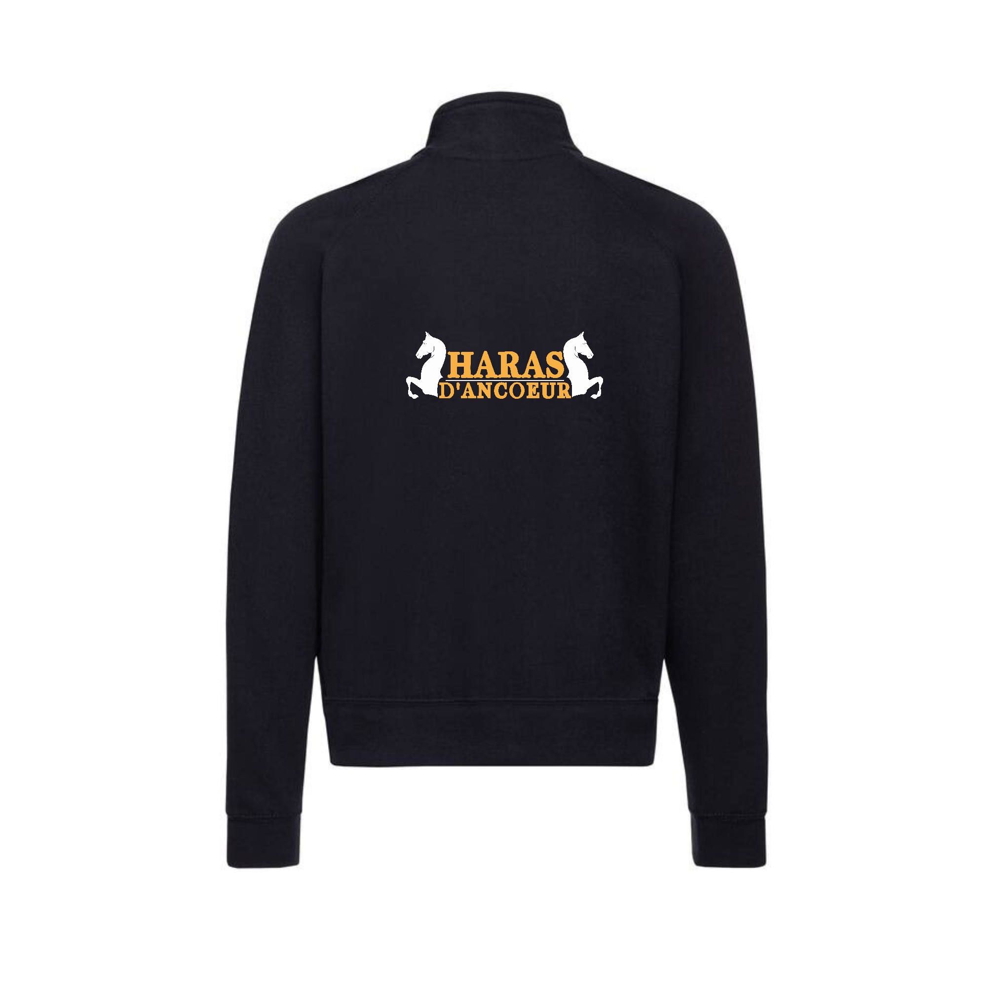 SWEAT ZIPPE SANS CAPUCHE (femme) - Haras D'ancoeur - Navy - 021039 – Image 3