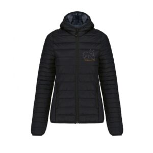 DOUDOUNE AVEC MANCHES ET CAPUCHE (femme) - JULIE AND CO STAFF - Noir - K6111