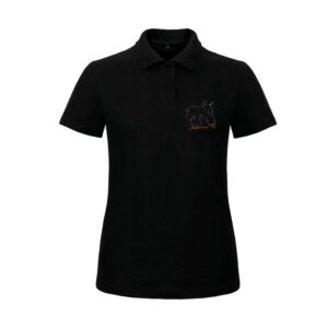 Polo premium (femme) - JULIE AND CO STAFF - Noir - BCW463