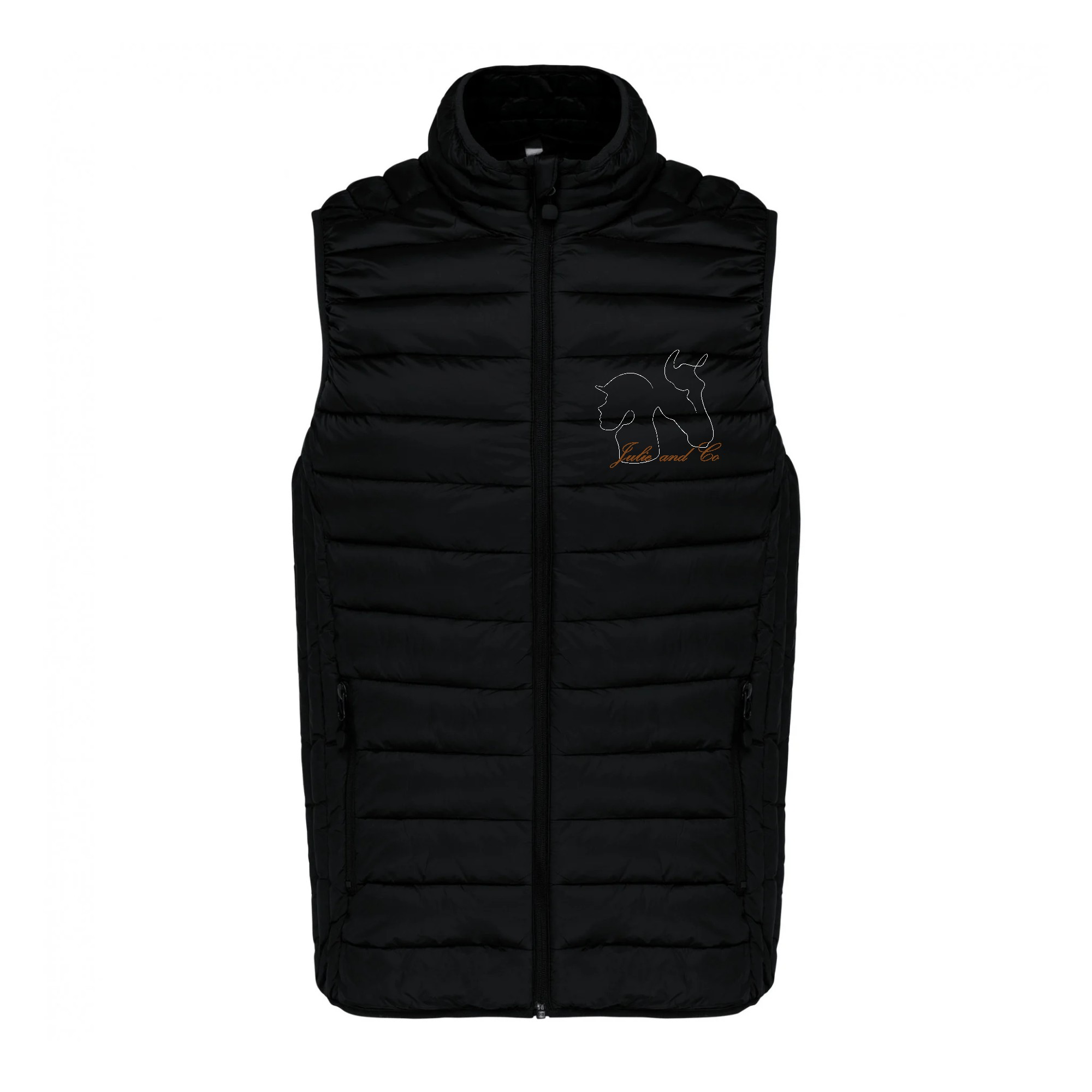 DOUDOUNE SANS MANCHES (homme) - JULIE AND CO STAFF - Noir - K6113