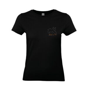 T-Shirt Bio Premium (femme) - JULIE AND CO STAFF - Noir - BC049