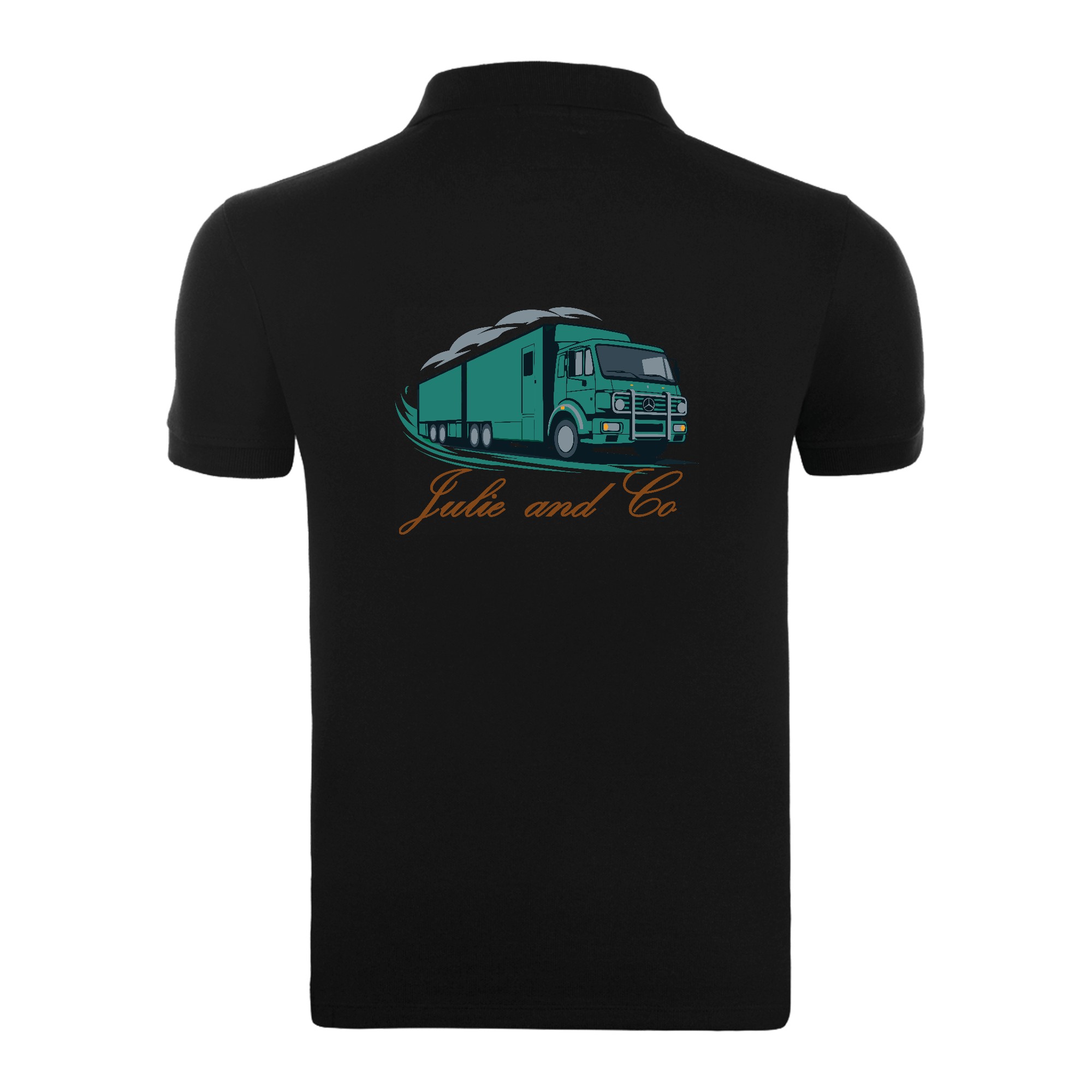 POLO premium (enfant) - JULIE AND CO STAFF - Noir - K249 – Image 3