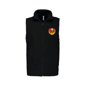Veste micropolaire zippée sans manches (femme) – karaté club orangeois - Noir - K906