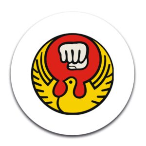 STICKER ROND - karaté club orangeois - STI001