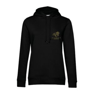 SWEAT A CAPUCHE (femme) – Les écuries de l’espoir - Noir - BCW34B