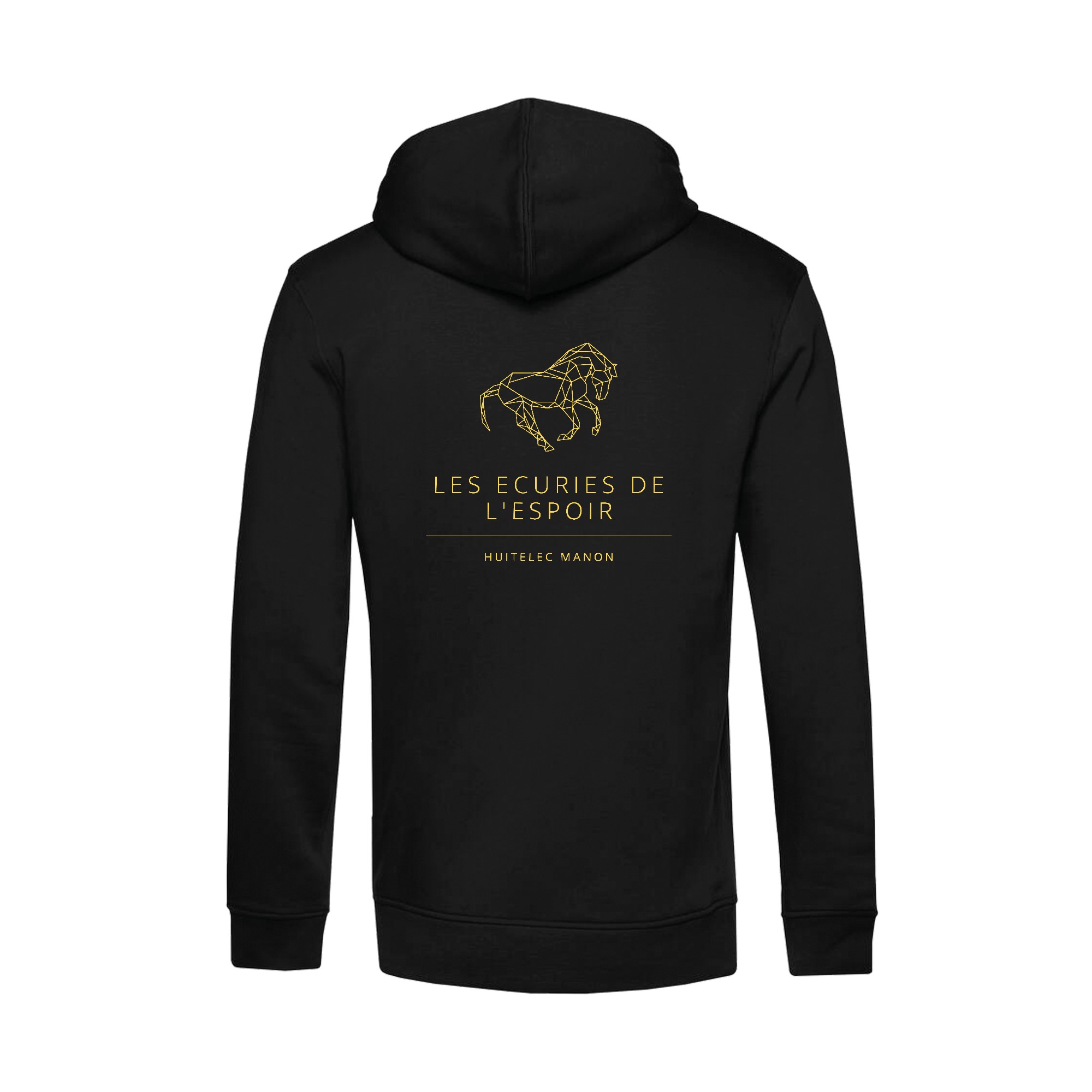 SWEAT A CAPUCHE (enfant) - Les écuries de l’espoir - Noir - K477 – Image 3