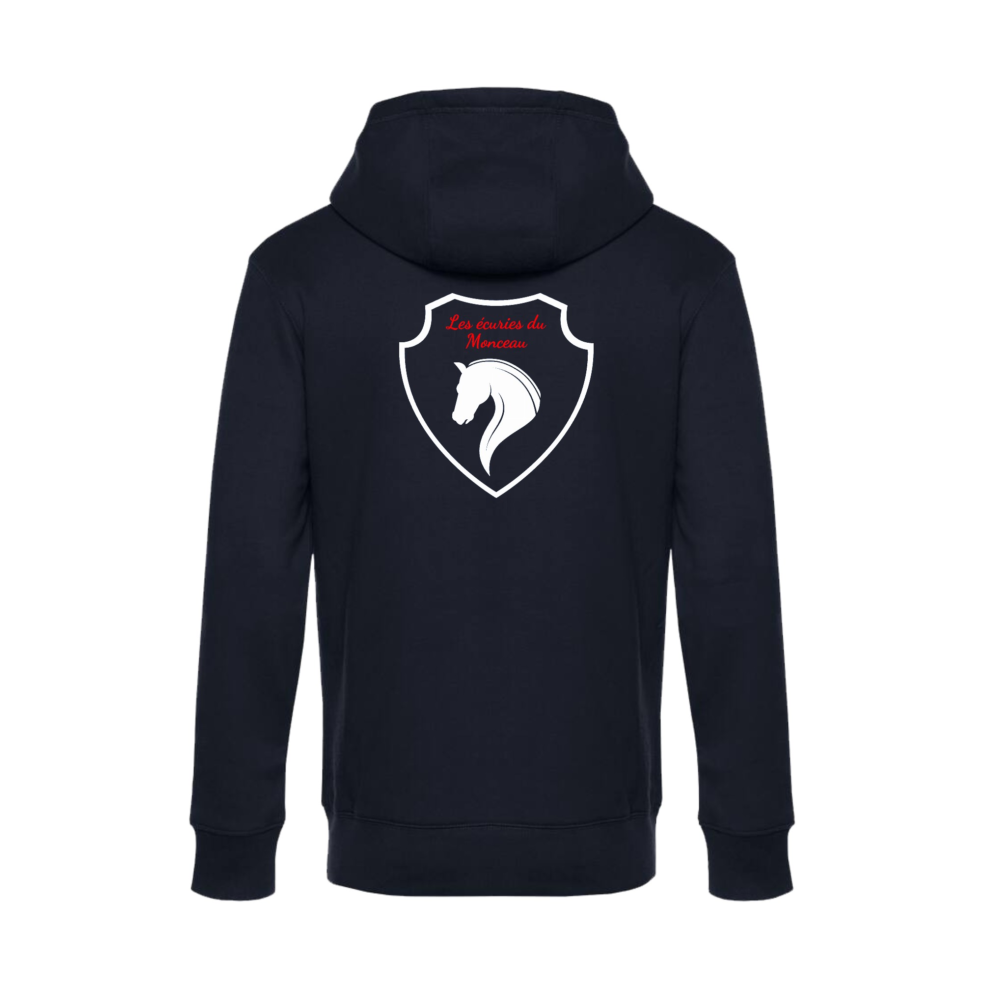 SWEAT ZIPPÉ (Homme) - Les écuries du Monceau - Navy - BCU03K – Image 3