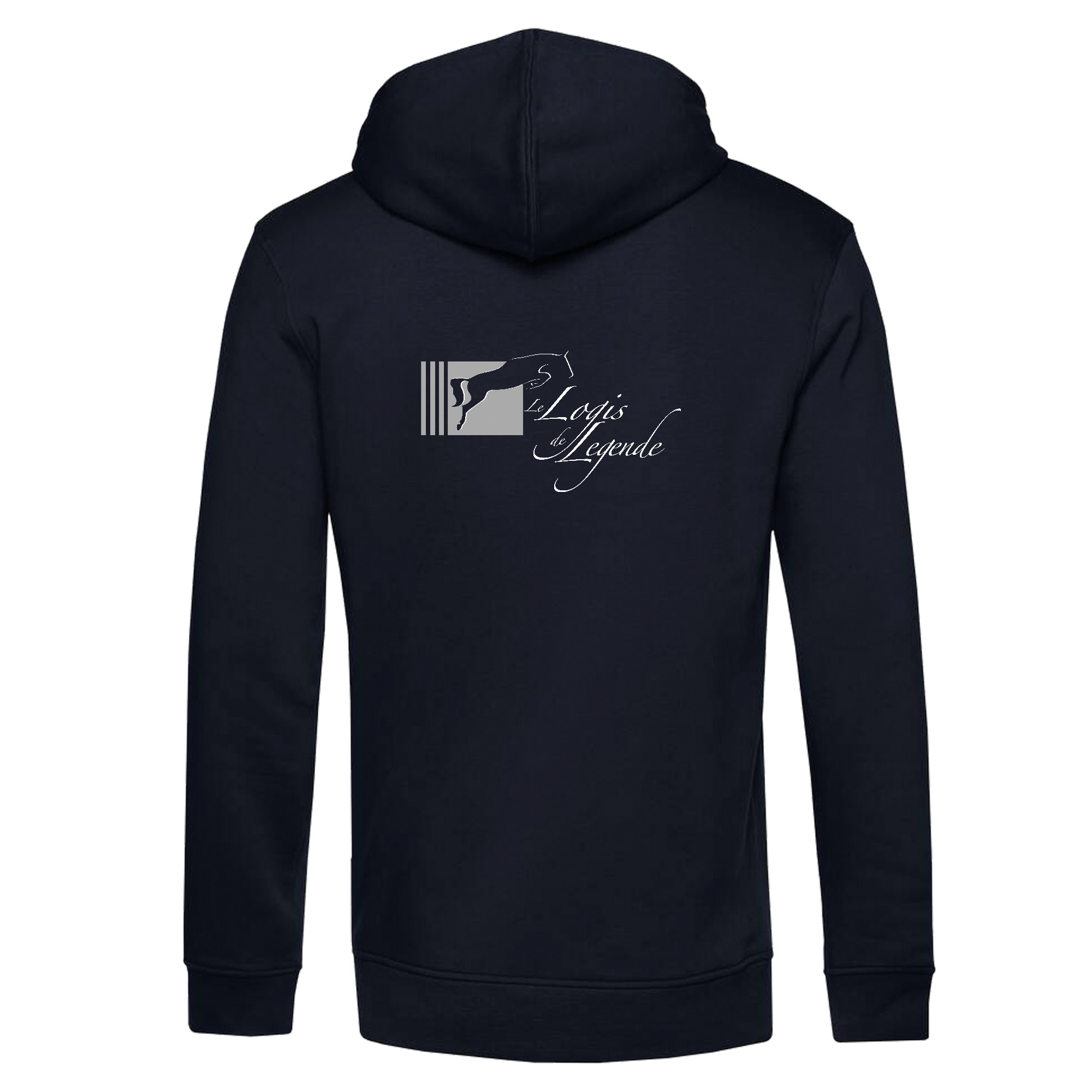 SWEAT A CAPUCHE (homme) - Ecuries le Logis de Legende - Navy - BCU33B – Image 3