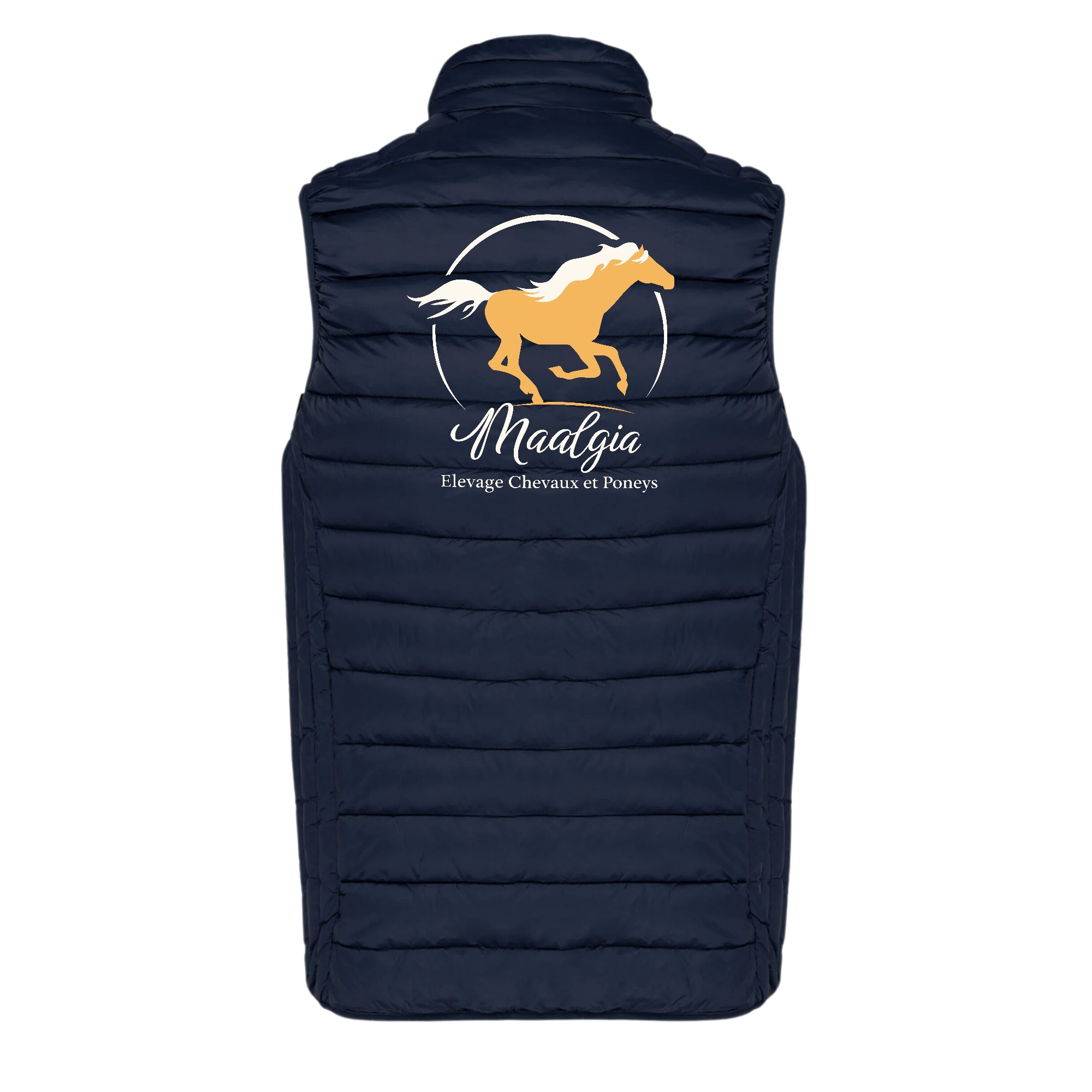 DOUDOUNE SANS MANCHES (homme) - Élevage Maalgia - Navy - K6113 – Image 3