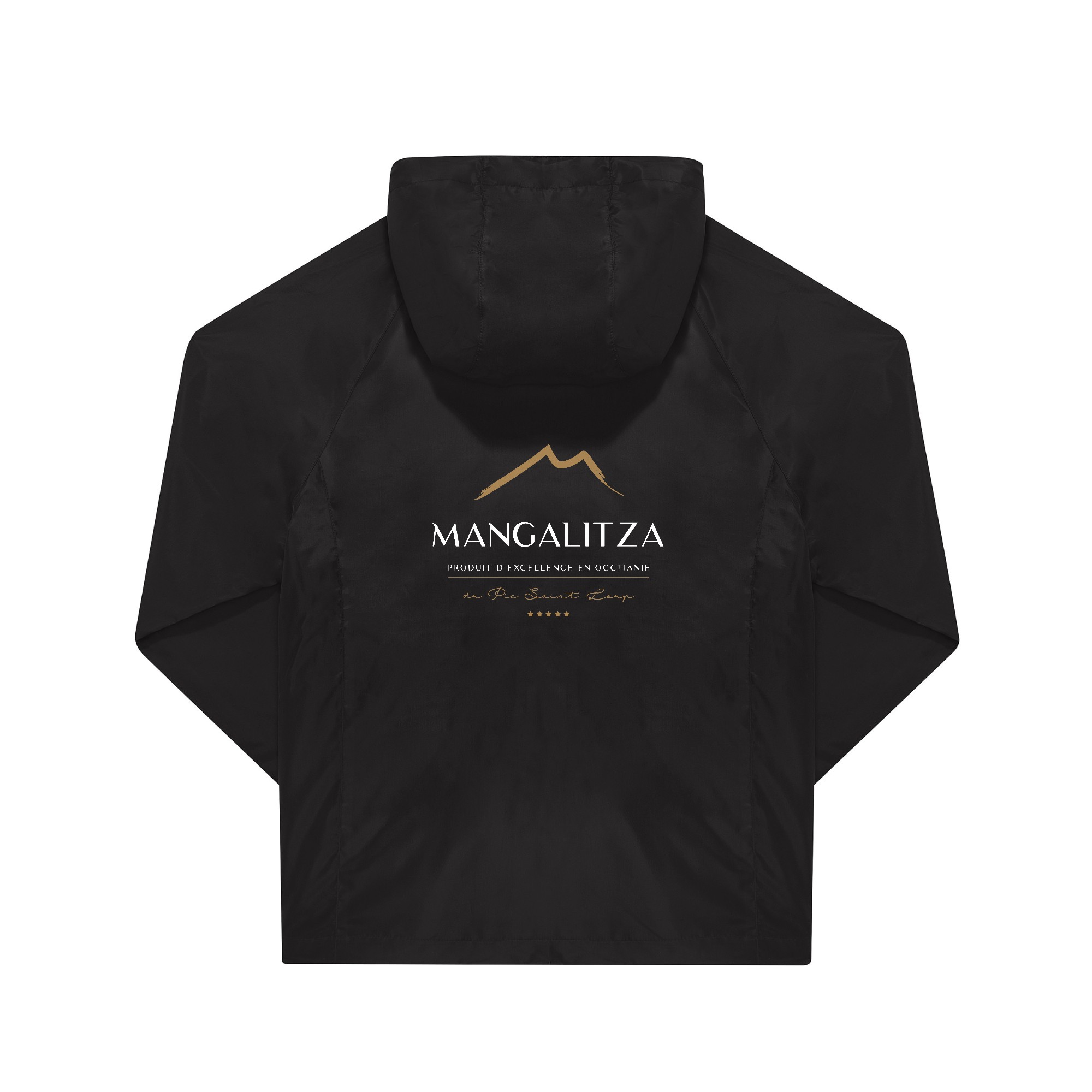 COUPE-VENT (unisexe) - Mangalitza du Pic St Loup - Noir - BC630 – Image 3