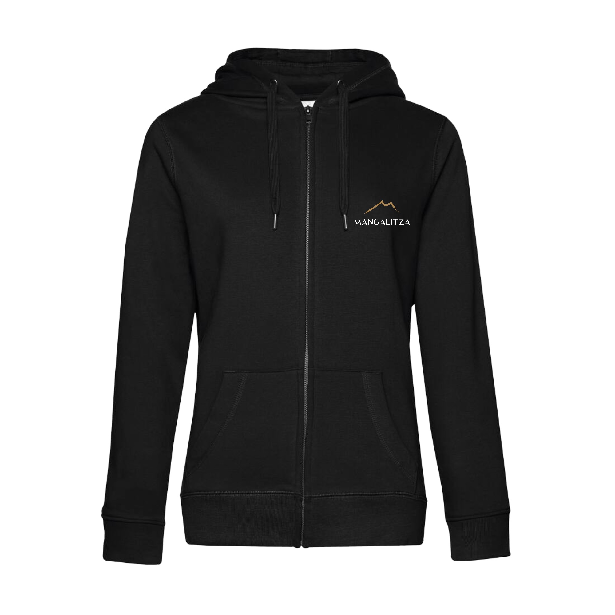 SWEAT ZIPPÉ (femme) - Mangalitza du Pic St Loup - Noir - BCW03Q