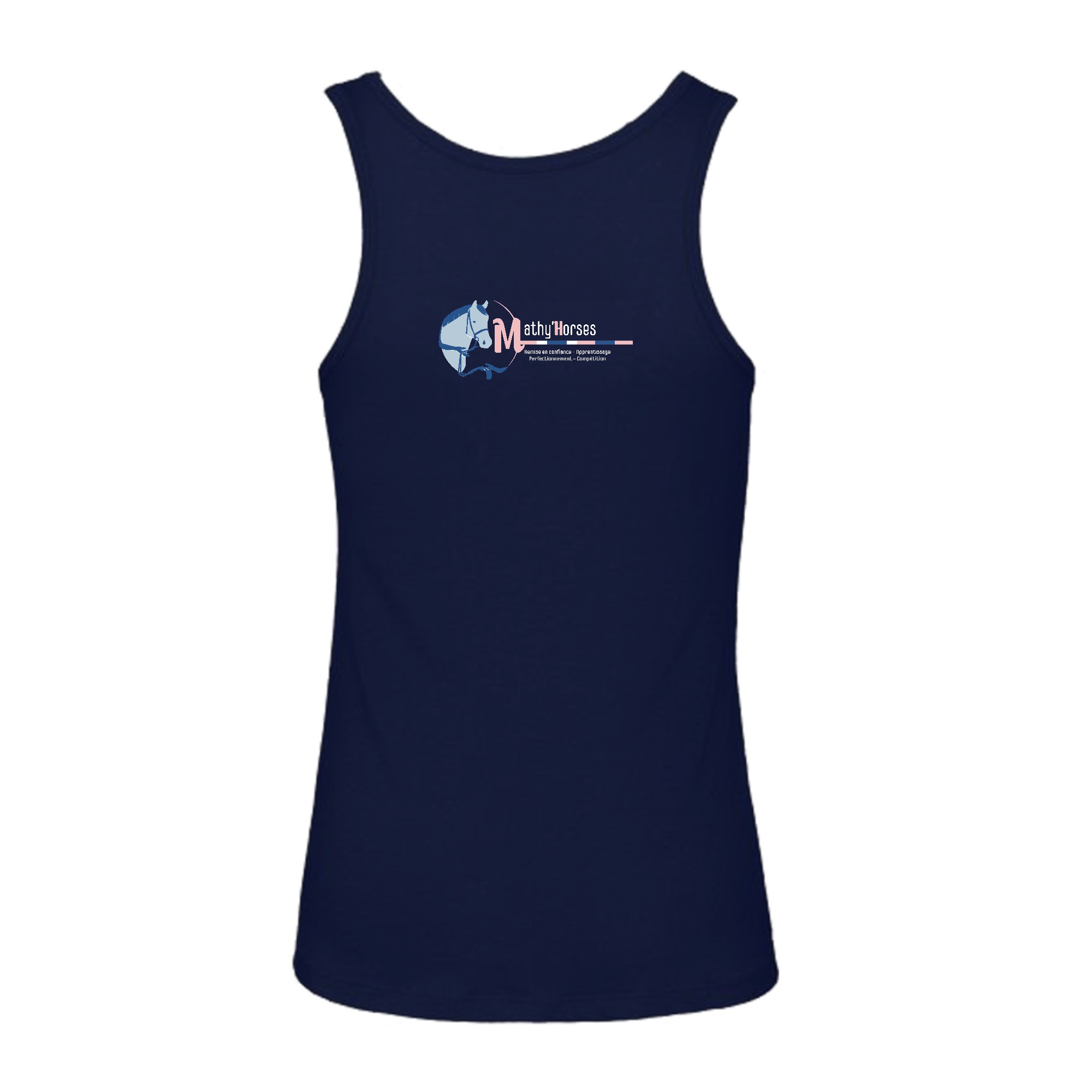 DEBARDEUR (femme) - Mathy Horses - Navy - BC073 – Image 3