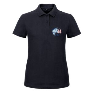 POLO (femme) - Mathy Horses - Navy - BCI1F