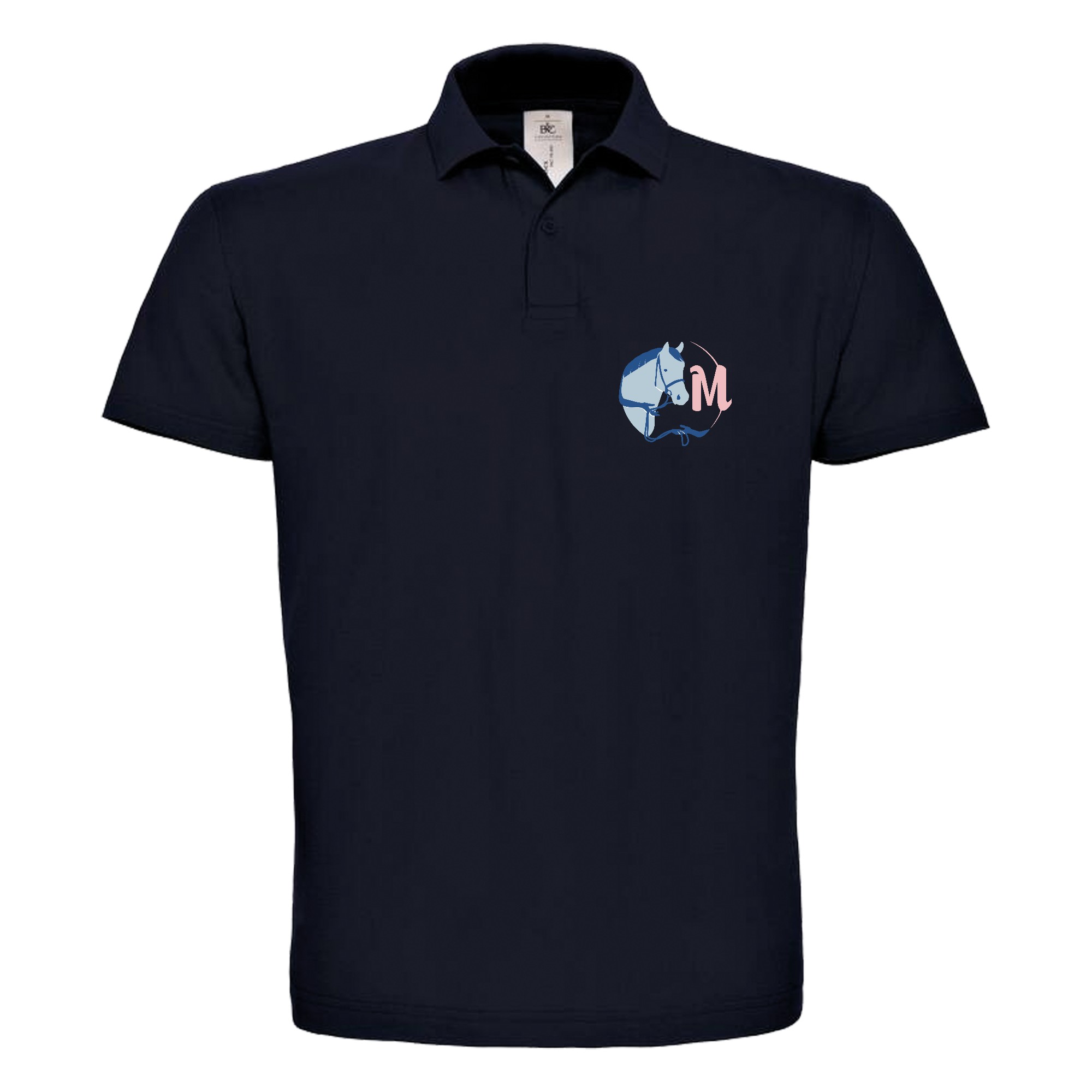 POLO (homme) - Mathy Horses - Navy - BCID1