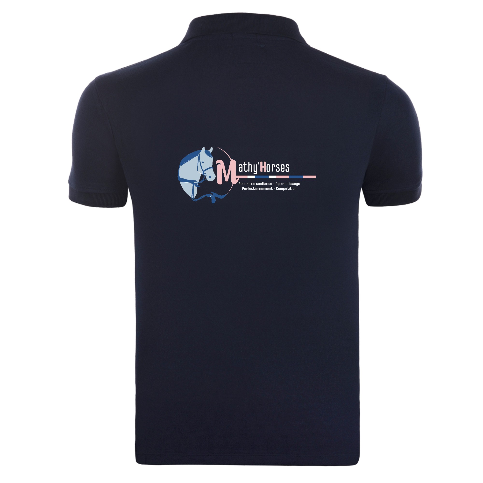 POLO (homme) - Mathy Horses - Navy - BCID1 – Image 3