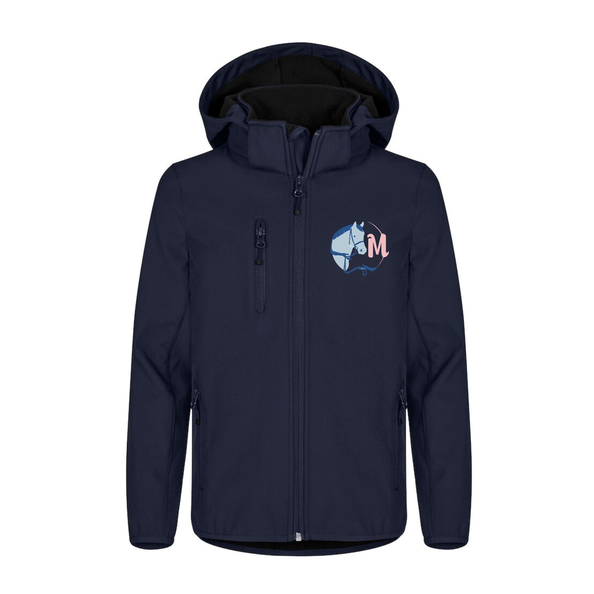 SOFTSHELL ''Classic'' (enfant) - Mathy Horses - Navy - 0200909