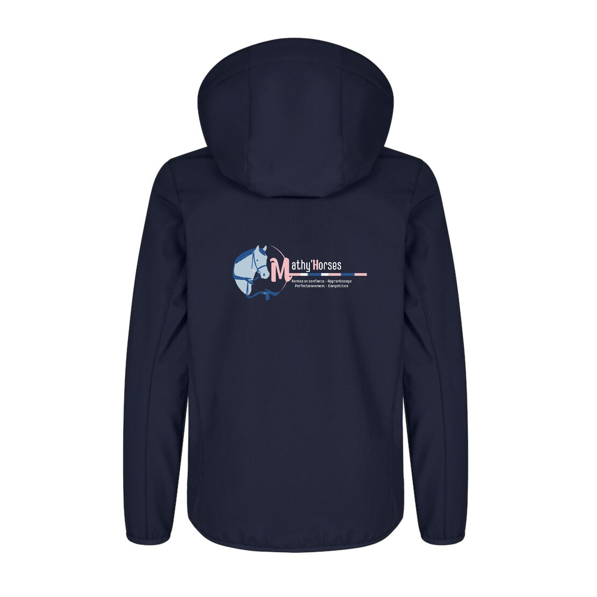 SOFTSHELL ''Classic'' (enfant) - Mathy Horses - Navy - 0200909 – Image 3