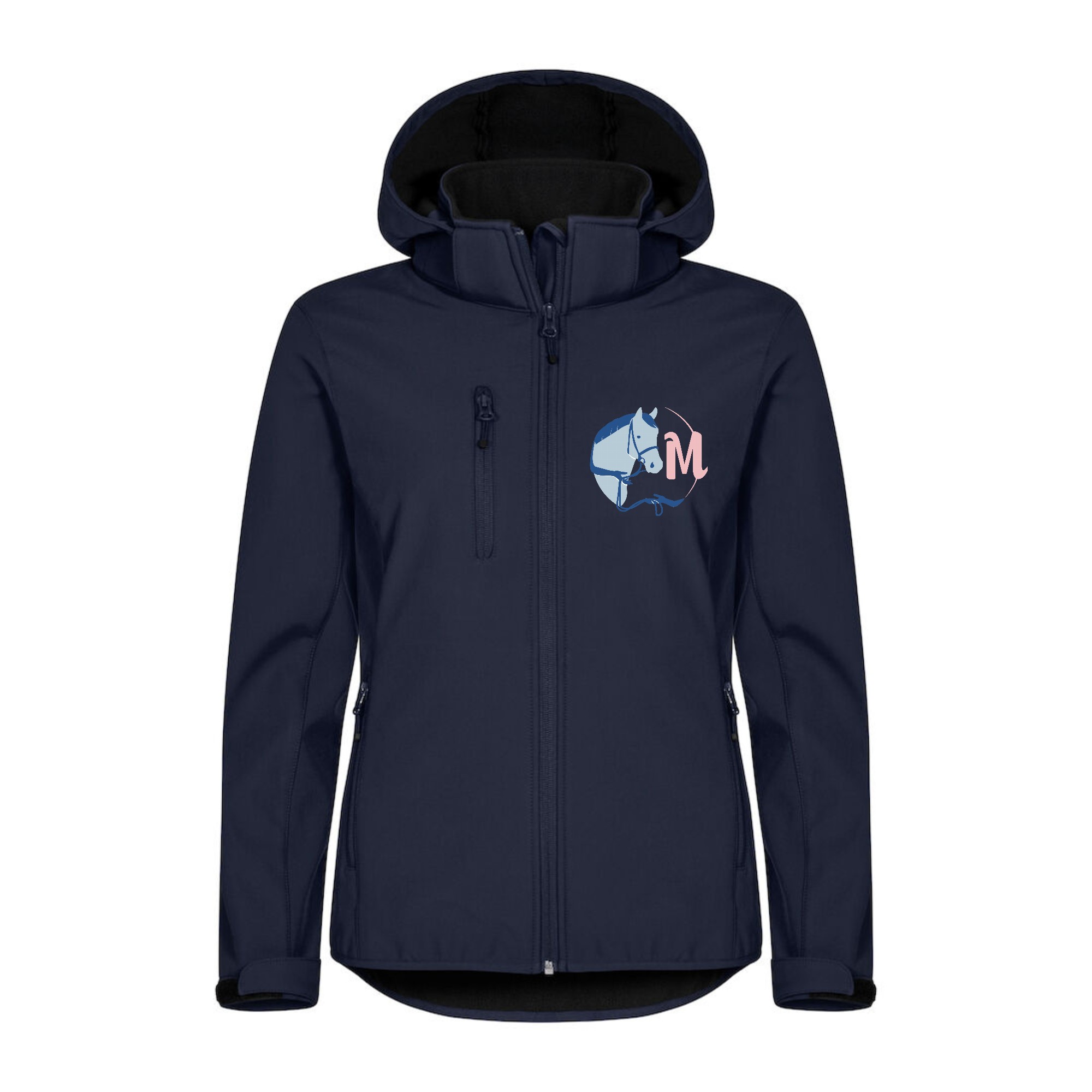 SOFTSHELL "Classic" (femme) - Mathy Horses - Navy - 0200917