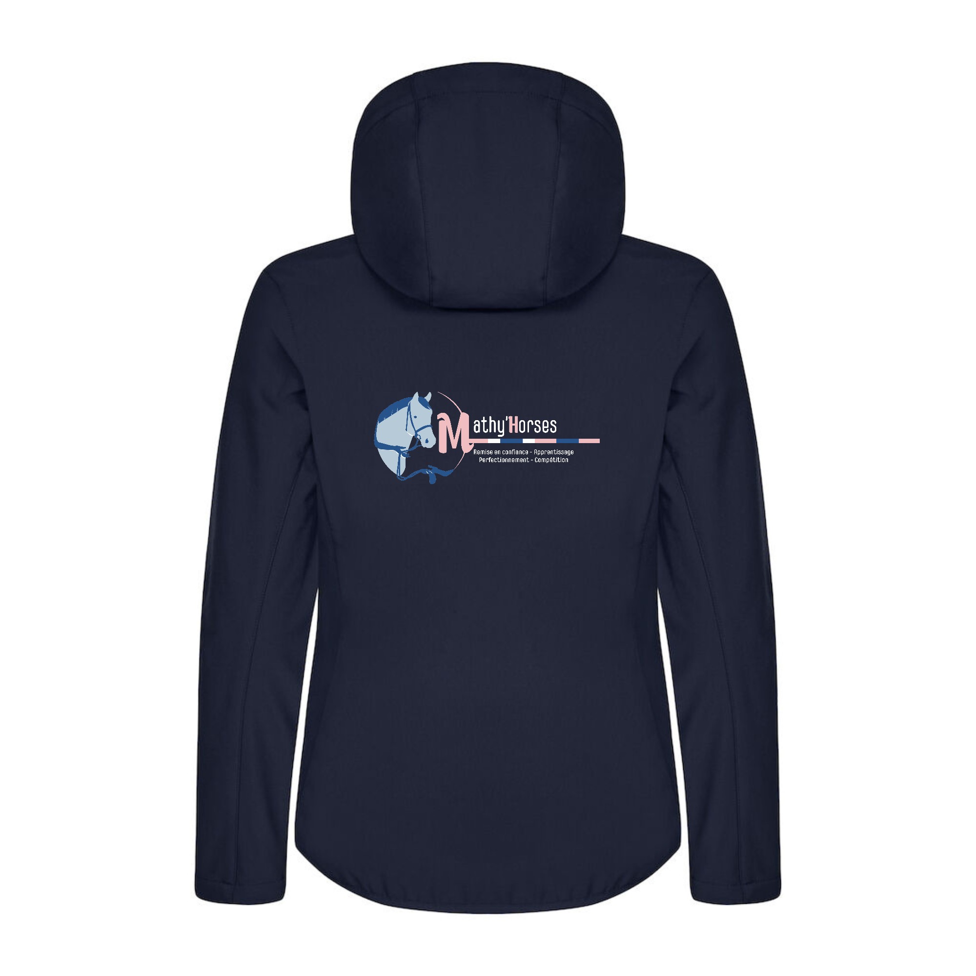 SOFTSHELL "Classic" (femme) - Mathy Horses - Navy - 0200917 – Image 3