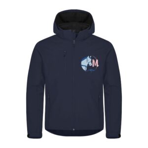 SOFTSHELL "Classic" (homme) - Mathy Horses - Navy - 0200912