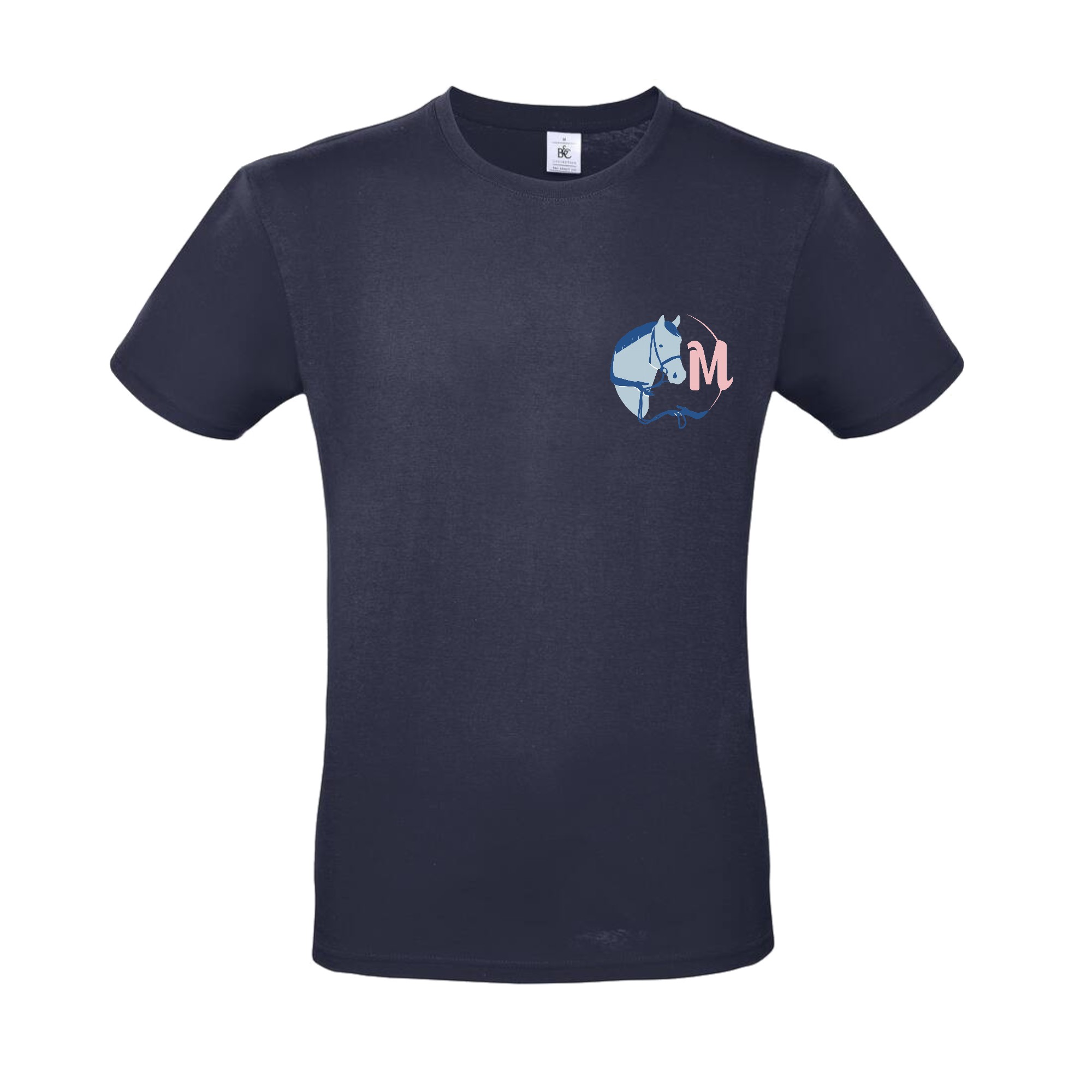 T-SHIRT (enfant) - Mathy Horses - Navy - BC03TK