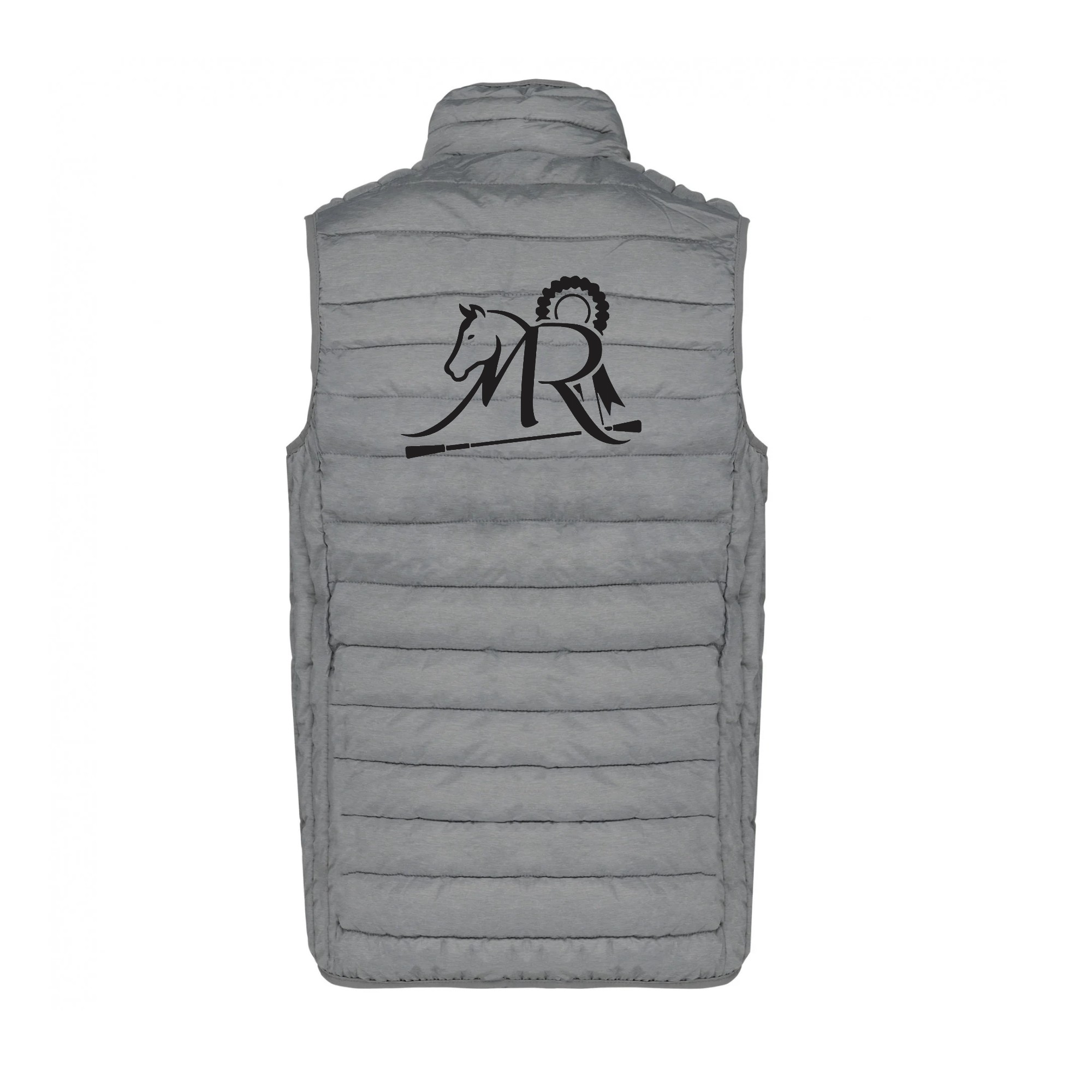 DOUDOUNE SANS MANCHES (femme) - Michael ROSSO Coaching - Gris chiné - K6114 – Image 3