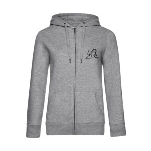 SWEAT ZIPPÉ (femme) - Michael ROSSO Coaching - Gris chiné - BCW03Q