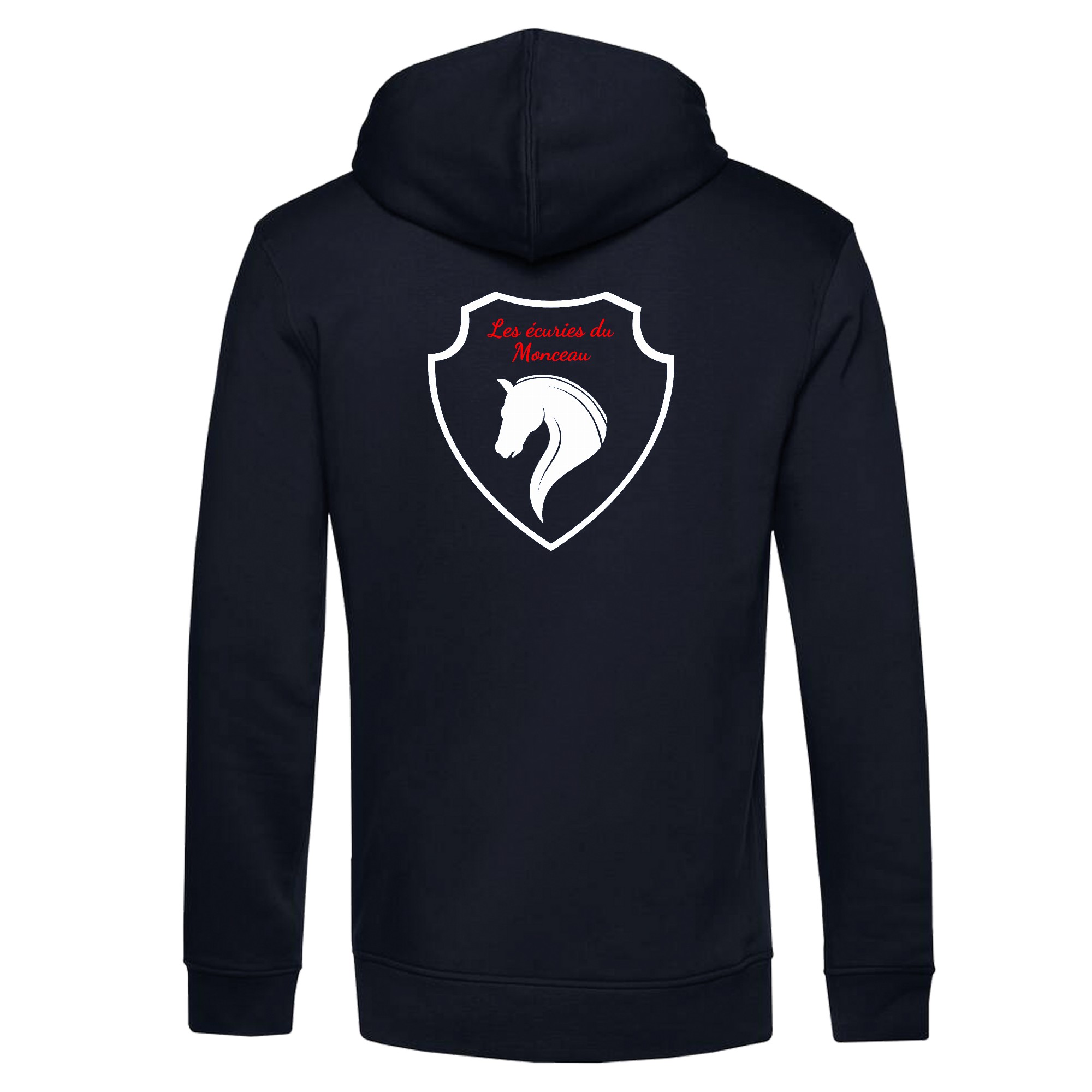SWEAT A CAPUCHE (homme) - Les écuries du Monceau - Navy - BCU33B – Image 3