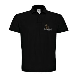 Polo premium (homme) - HARAS DE PION PARA EARL - Noir - BCU426
