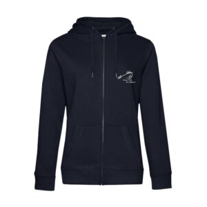 SWEAT ZIPPÉ (femme) - Poney club des rapeaux - Navy - BCW03Q
