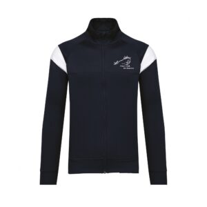 Veste de survêtement zippée (enfant) - Poney club des rapeaux - Navy - PA391