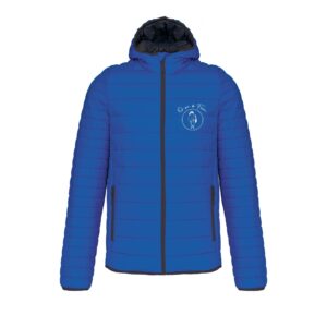 DOUDOUNE AVEC MANCHES ET CAPUCHE (homme) - Ô Pré du Fleur - Bleu roi - K6110