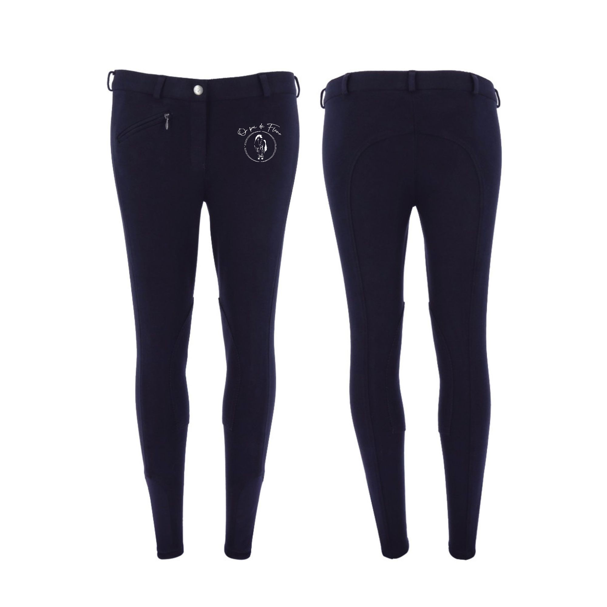 Pantalon d'équitation RIDING WORLD (homme) - Ô Pré du Fleur - Navy - 989072