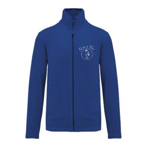 Veste micropolaire zippée (enfant) – Ô Pré du Fleur - Bleu roi – K920