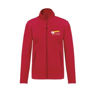 Veste micropolaire zippée (enfant) – Écurie des rangs - Rouge – K920